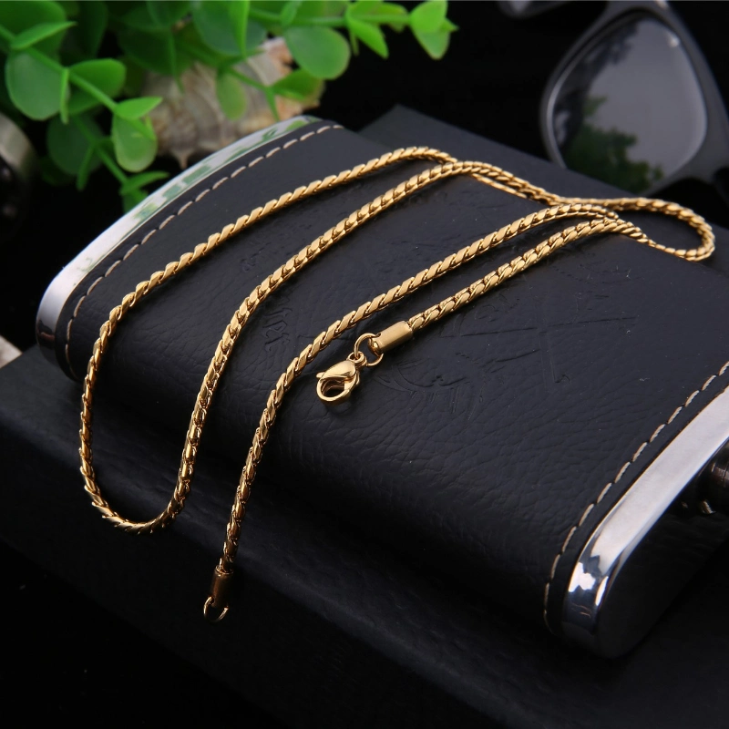 Fashion Accessories Stainless Steel Cobra Chain Jewelry for Custom Necklace