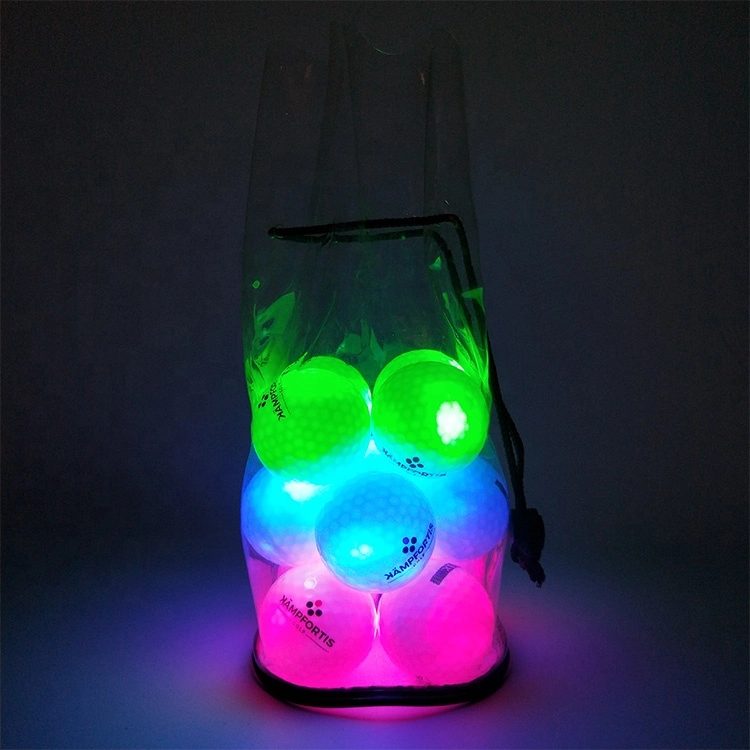 High Quality Long Distance Night LED Golf Light Ball 3 Layer Glowing Balls Custom Manufacturer