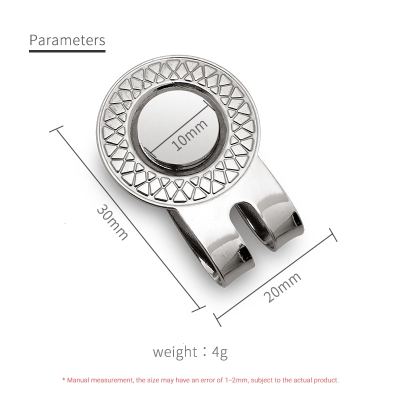 Custom Golf Ball Marker Hat Clip Metal Magnetic Golf Accessories