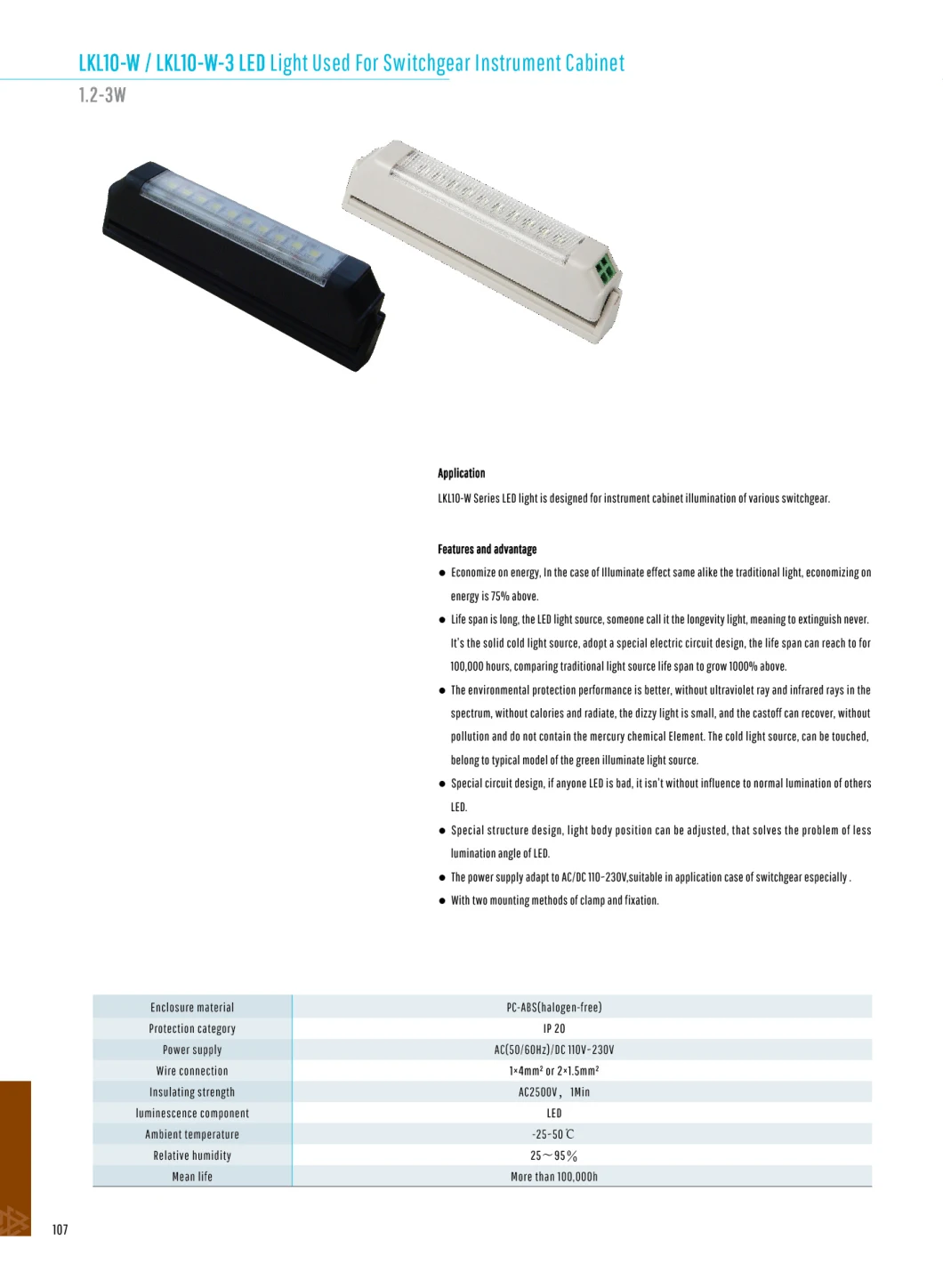 European Standard Rittal Cabinet Light LED Light Ping or Screw Installation for Switchgear Instrument LED Cabinet Lights