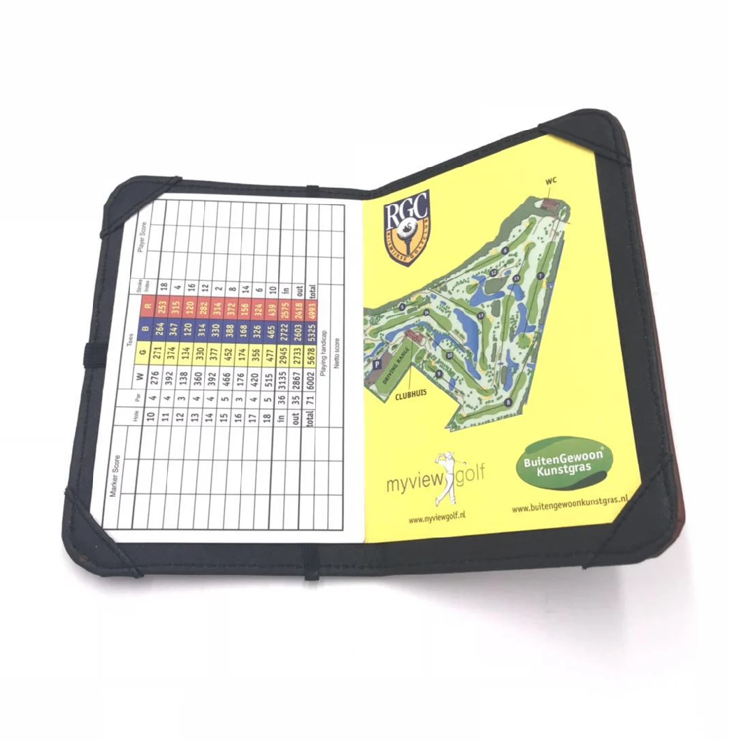 Leather Golf Scorecard Holder for Golf Club