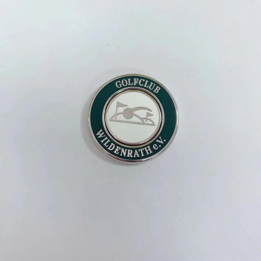 Double Side Golf Ball Marker with Customized Logo Golf Accessoires