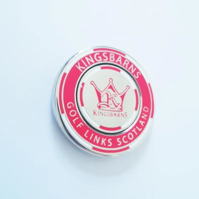 Kundenspezifischer harter Emaille-Pokerchip-Golfballmarker im Großhandel